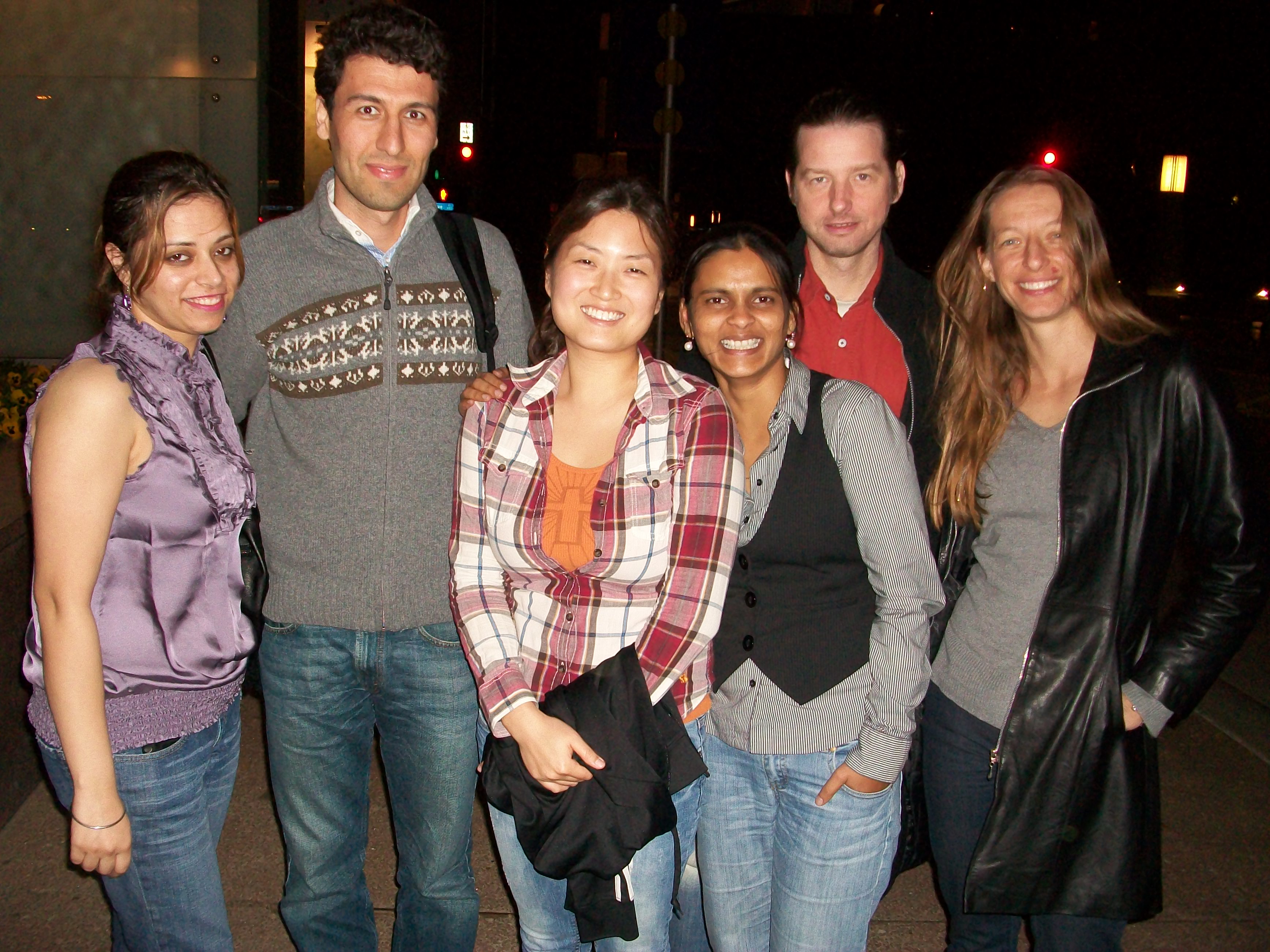 from left: amandeep kaur, hasan sadat nabi, hb rhee, deepa kasinathan ...